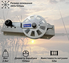 Ручная якорная лебедка Патриот для крепление к жесткому основанию