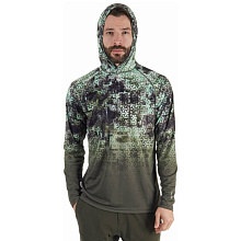 Футболка FHM Mark Hoodie V2, принт хаки/хаки