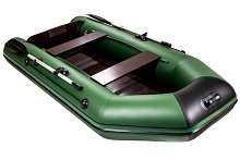 Надувная лодка ПВХ Аква 2800 СКК, слань-книжка, киль, зелено / черный