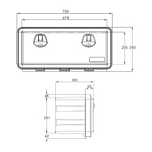 Ящик инструментальный Daken Just, 81105