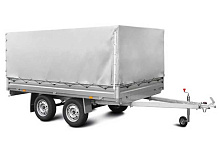 Тент с каркасом 261715 (высокий, H=1500 мм) для бортового прицепа МЗСА 817737.001