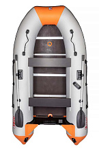Надувная лодка ПВХ Алтай 320 L, пайол, оранжевый/белый