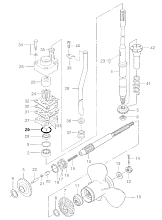 Кольцо уплотнительное Tohatsu 336-62415-0, 3.5х36 мм