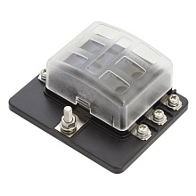 Блок на 6 предохранителей с крышкой и сигнализацией