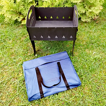 Мангал разборный "Турист", 410х350х450 мм. (толщина 2 мм.)