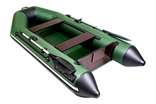 Надувная лодка ПВХ Аква 2800 зеленый / черный