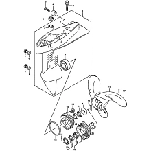 Картер (корпус) редуктора Suzuki