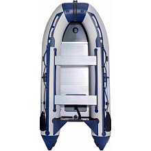 Надувная лодка ПВХ СМарин SDP Max 380, серый/синий