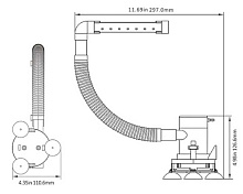 Помпа аэраторная SeaFlo 10 Series 12 В, 350 GPH (1324,8 л/час)