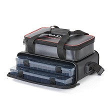 Сумка рыболовная с коробками Lucky John 38x25x19 см. LJ3825