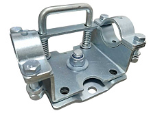 Усиленный поворотный хомут опорного колеса Ø48 мм 