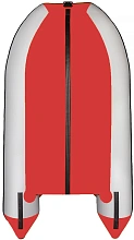 Надувная лодка ПВХ Алтай 320 L, пайол, светло-серый/красный