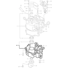 Корпус коленвала (картер двигателя) Suzuki