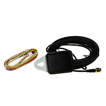 GPS-спидометр аналоговый 0-60 узлов, черный циферблат, черный ободок, выносная антенна, д. 85 мм.