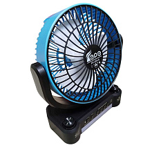 Многофункциональная радиоколонка FP-355-S с солнечной панелью, вентилятором, FM/USB/TF/BT и LED-подсветкой