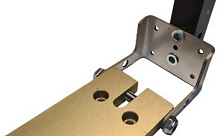 Держатель датчика эхолота Garmin GT56 со струбциной для лодок с пайольным дном, алюминий, П-обр. переходник