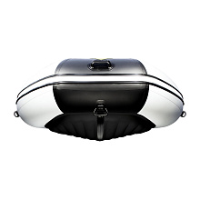 Надувная лодка Ривьера 4300 Килевое надувное дно "Комби" светло-серый/черный