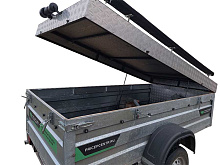 Прицеп бортовой Атлант 2513 (250х125 см, борт 51 см) с функцией самосвала, Б\У (2023 г.в.)