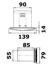 Сигнал звуковой электрический врезной, Osculati