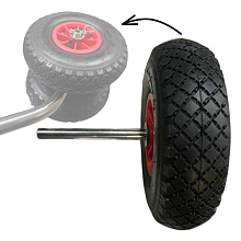 Набор дополнительных транцевых колёс (пара) для создания двойного шасси (ось 20 мм, Ø260 мм)