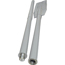 Весло алюминиевое разборное Мир Весел 220x15 см. (2 уключины, пара).