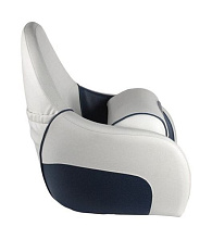 Кресло мягкое OCEAN 51 с откидным валиком, белый/синий