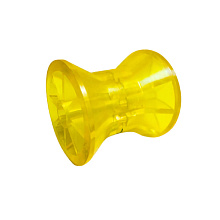 Ролик носовой L-74 мм., D-73/50 мм., d-14,5 мм. желтый.