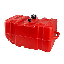 Бак топливный 45,6 л., с указателя уровня, колесами и стропой, 63х35х36 см.
