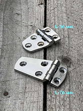 Петля дверная АРТ 8234, 76х38х4 мм, нержавеющая сталь