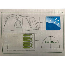 Палатка шатер 6-ти мест. Арктика 786 (440х360х210)