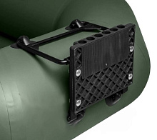 Надувная лодка ПВХ Шкипер 260НТ+транец, зеленый