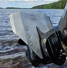 Гидрокрыло с крепежом для ПЛМ Suzuki 9,9/20 л.с., нержавеющая сталь (2 мм)