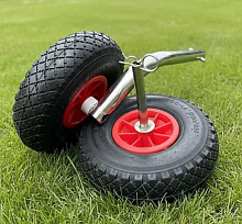 Набор дополнительных транцевых колёс (пара) для создания двойного шасси (ось 20 мм, Ø260 мм)