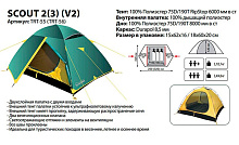 Палатка трехместная Tramp Scout 3 V2