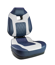 Кресло складное FISH PRO II с высокой спинкой, синий/серый
