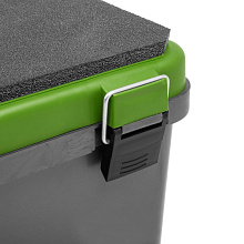 Ящик для зимней рыбалки Helios серый/салатовый (19 л.)