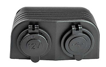 Панель с USB-разъемом 5В 2.1А и прикуривателем