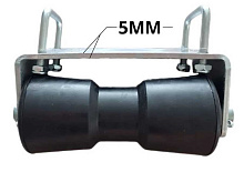 Килевой ролик 188×85 мм с кронштейном на балку 30х60 мм, для лодочного прицепа 