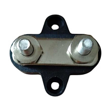 Клемма-штифт двойная, М6, 45х42 мм, черная