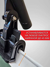 Держатель удилища для лодки ПВХ на ликтрос, черный