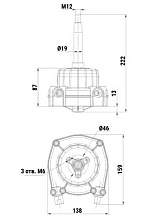 Рулевой комплект Техномарин редуктор MS-58 с тросом M58 11 футов (3,35 м) для ПЛМ до 55 л.с.