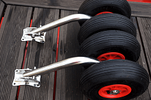 Тр. колеса для лодок НДНД (удлин. перекидные, спарка, 212).