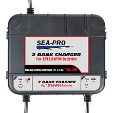 Зарядное устройство SEA-PRO ТЕ4-0260А для АКБ LiFePO4, 2х12В 10А