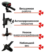 Лодочный электромотор Haibo T18