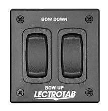 Комплект транцевых плит, алюм., 9x9 дюймов, с панелью управления, Lectrotab