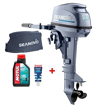 Лодочный мотор 2T Seanovo SN 9.8 FHS + ЧЕХОЛ!!!