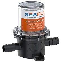 Фильтр грубой очистки SeaFlo 14 мм. (1/2"), черный корпус