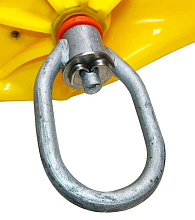 Буй надувной с вертлюгом и рымом Majoni 950х600 мм, желтый