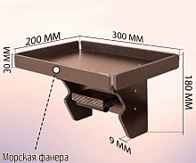Столик с креплением на ликтрос Патриот №4