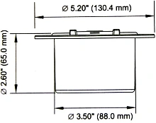 Лючок палубный SEAFLO, 130 мм, черный